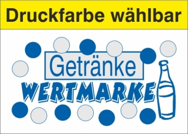 1000 Wertmarken "Getränke Wertmarke Typ 2"